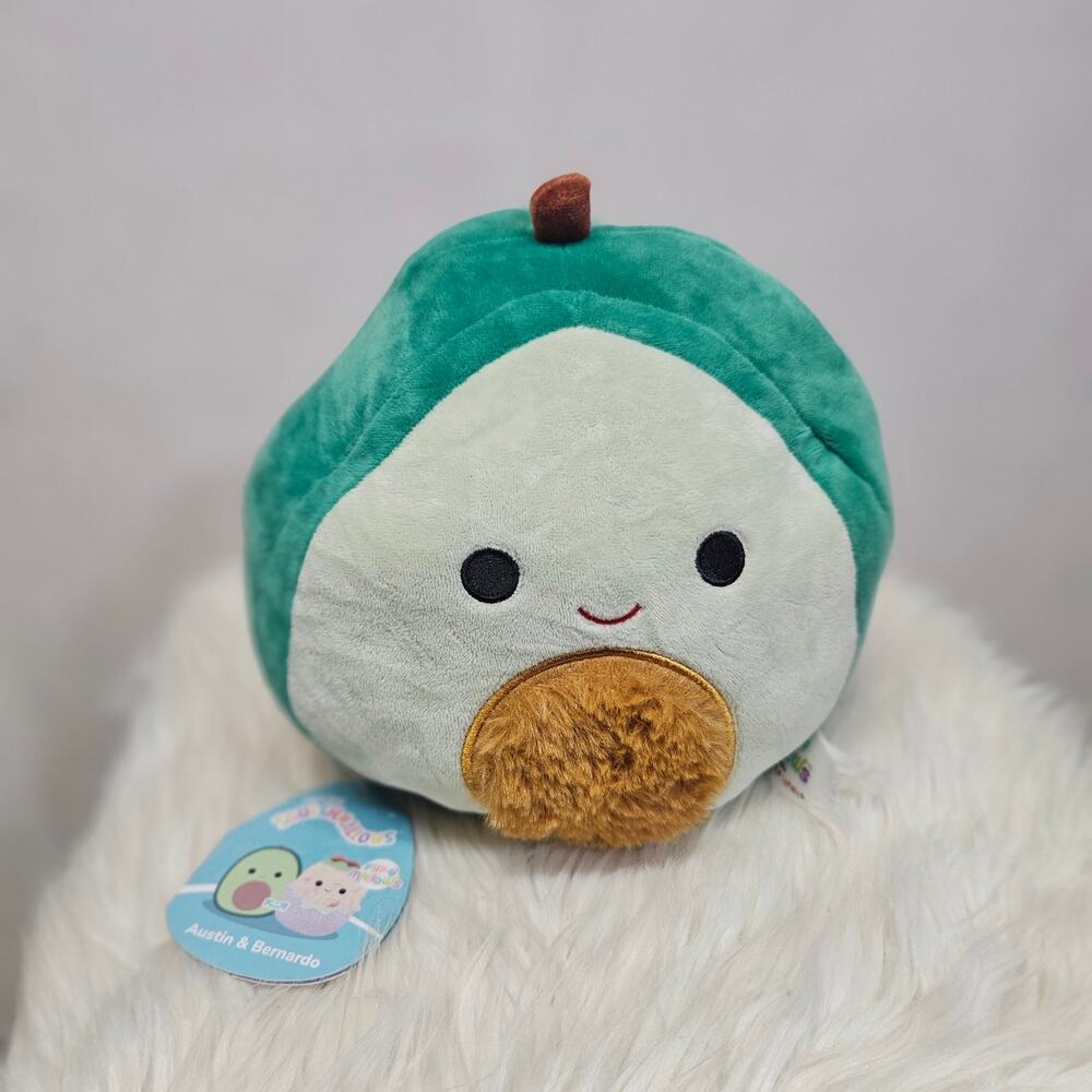Squishmallows 7" Flip-A-Mallows Austin the Avocado Bernardo Burrito Plush NWT
